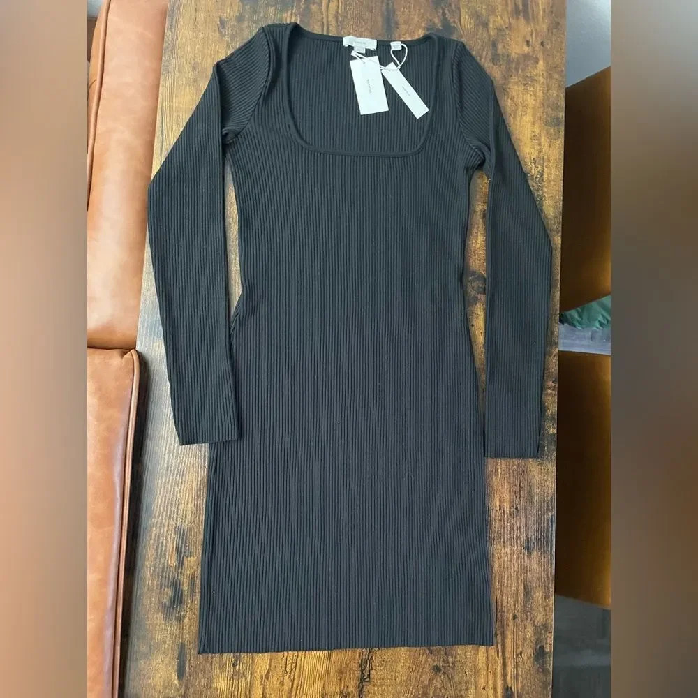 Vince Rib-Knit Mini Dress - Picture 9 of 12